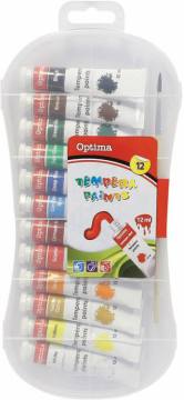 Tempera barvice Optima 12X12ML 3016