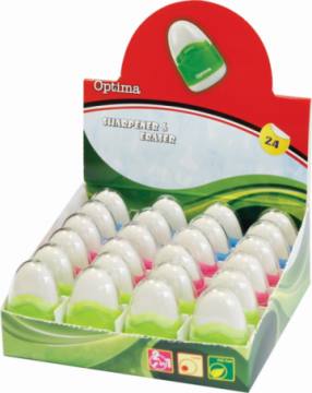 Šilček in radirka Optima 3037