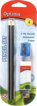 Šolski set Optima 4/1 Črna 3054