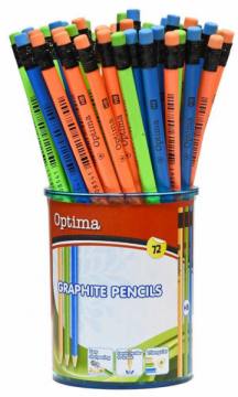 Grafitni svinčnik Optima HB v lončku Črna 3061
