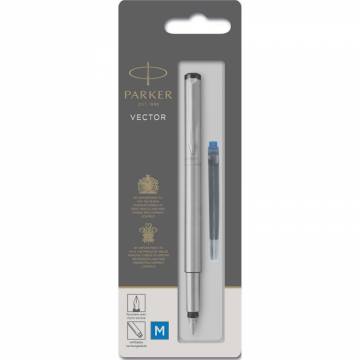 PERO NAL. PARKER VECTOR ST.STEEL-BLISTER Srebrna 3306