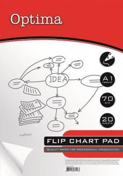 Papir za flipchart Bela B1 3356