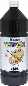 BARV. TEMPERA KARBON ČRNA 1000ML Črna 3433