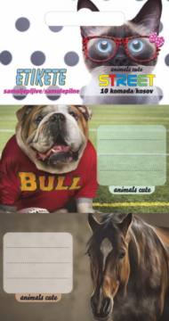 Etikete za zvezke Animal cute 10/1 3456