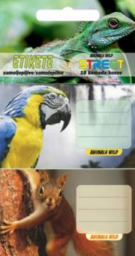 Etikete za zvezke Animal wild 10/1 3457