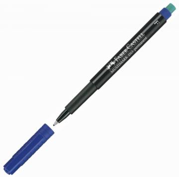 Marker Faber-Castell OHP F moder Modra 3743