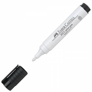 Flomaster Faber-Castell Pitt 101 bela Bela 3843