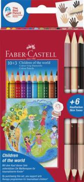 Barvice Faber-Castell Grip OTROCI SVETA 4116