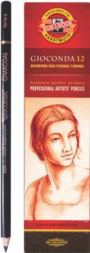 Oglje v svinčniku Koh-i-noor Črna 4214