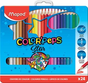 BARV. MAPED COLOR'PEPS 3ROBE 24/1 KOVINA 4554