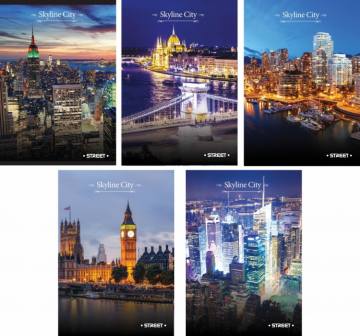 Zvezek Street Skyline A4 mali karo A4 4960