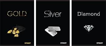 Zvezek Treasures A4 mali karo A4 4992