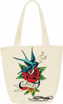 TORBICA ED HARDY NESS BIRD FLOWER BEŽ Roza 5470