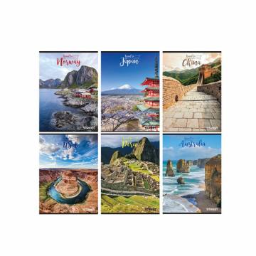 Zvezek Street Travel to A4 brezčrtni A4 5049