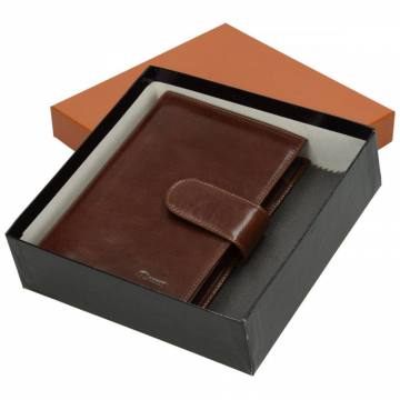 Usnjen blok manager rjav 7465