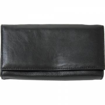 Usnjena denarnica moška črna 7506