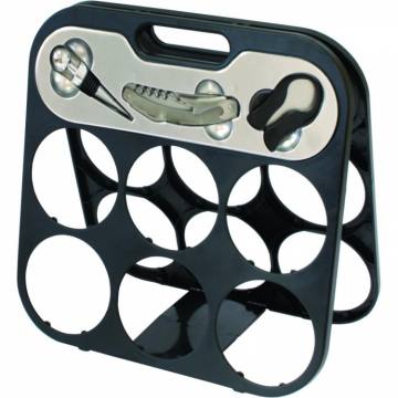 3 delni vinski set z zložljivim stojalom 7882