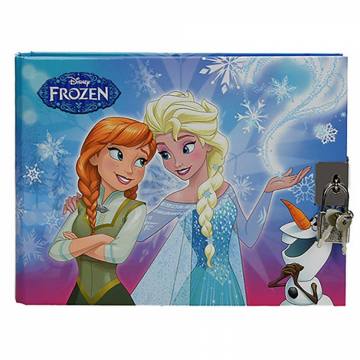 DNEVNIK ŠPIRALA DISNEY FROZEN S KLJUČEM 8770