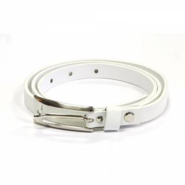 Usnjen ženski pas bel 80-110cm Bela 8179