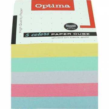 Kocka papirna barvna lepljena 9X9cm 9632