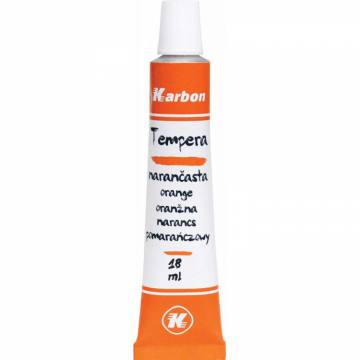 BARV. TEMPERA KARBON 18ml 10/1 ORANŽNA Oranžna 9658