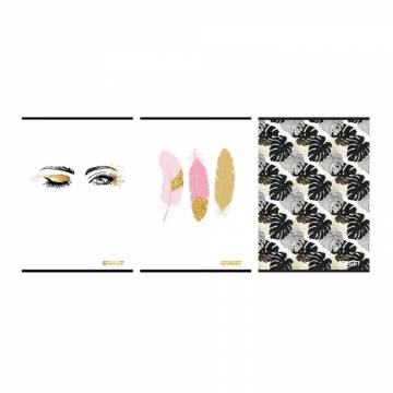 ZVEZEK STREET BLACK&GOLD A4 5M 54L A4 9169