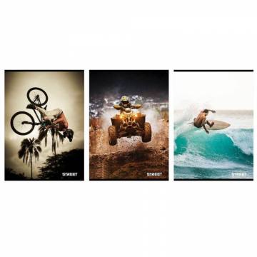 Zvezek Street SPORT A4 mali karo A4 9199