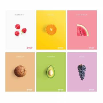 ZVEZEK STREET FRESH FRUIT A4 OC 54L A4 9205