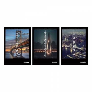 Zvezek Street Bridges A5 črte z robom A5 9227