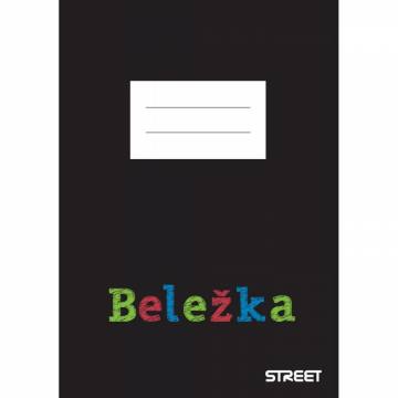 BELEŽKA STREET BLACK EDITION A6 ČRTE A4 9234