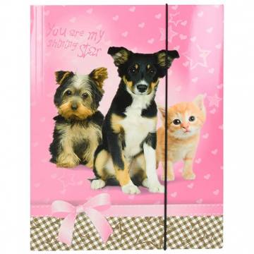 MAPA Z ELASTIKO STAR ANIMALS A4 10537