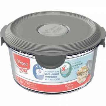 Steklena posoda za hrano MAPED siva Modra 10759