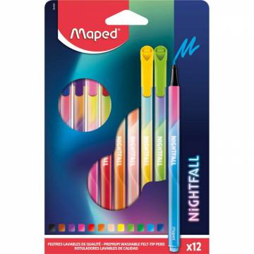 Flomastri MAPED Nightfall, 12/1 10803