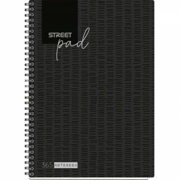 ZVEZEK ŠPIRALA S.PAD BLACK A4 5M 100L A4 10903