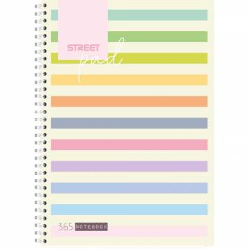 ZVEZEK ŠPIRALA S.PAD STRIPES A4 5M 100L A4 10919