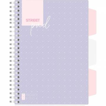 ZVEZEK ŠPIRALA S.PAD DOTS A5 1R 100L PR A5 10932
