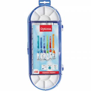 Tempera barvice Optima 10X10ML 11690