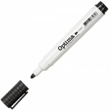 Marker za belo tablo OPTIMA, črn Črna 11700