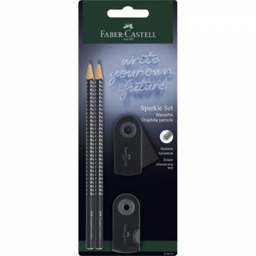 SVINČNIK SET FABER-CASTELL SPARKLE BLACK 11040