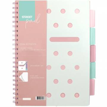 ZVEZEK ŠPIRALA S.PAD PINK A4 1R PR A4 11154