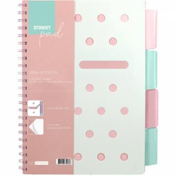 ZVEZEK ŠPIRALA S.PAD PINK A5 1R PR A5 11156