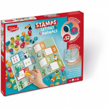SET KREATIVNI MAPED ŠTAMP.ABECEDA&ŽIVALI 3+ 12329