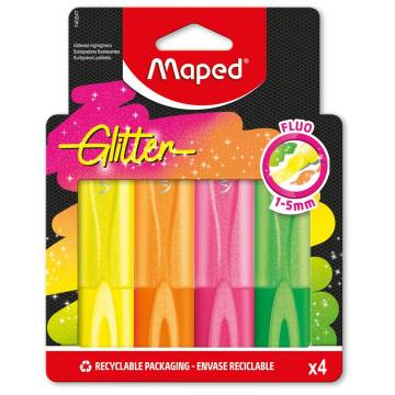 MARKER FLUO MAPED NEON GLITTER 4/1 12354