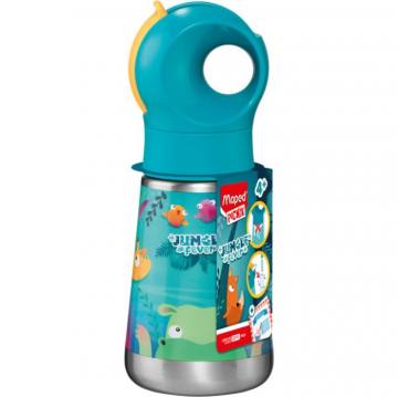 STEKLENIČKA MAPED MINIZ SS 350ML JUNGLE Modra 12357