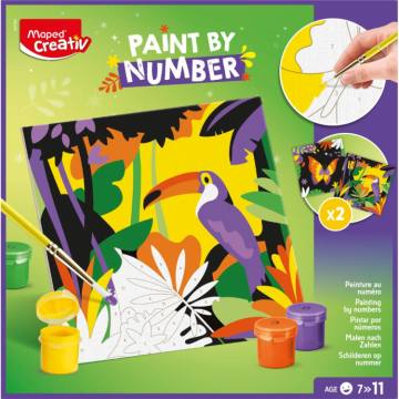 SET KREATIVNI MAPED BARV.PO ŠTEV.PAPIGA 12368