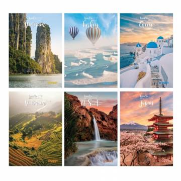 Zvezek Street Travel to A4 visoki karo A4 12427