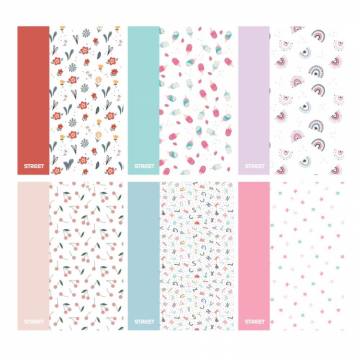 Zvezek Blossom s PP platnicami A4 črte A4 12443